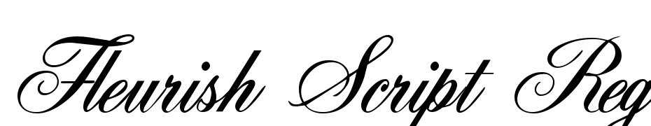 Fleurish Script Regular Font Download Free
